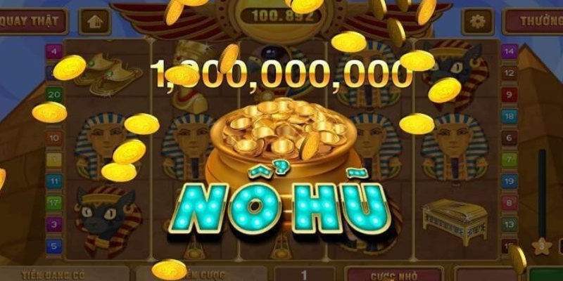 Đồ họa nỗ hũ Ai Cập mang màu cổ đại